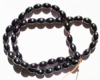 16 inch strand of 6x9mm Oval Hematite Beads